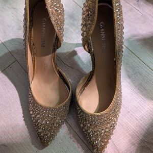 Gianni Bini Gold Embellished Women's Shoes